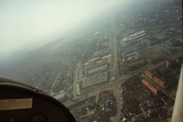 Endanflug Flugplatz Karlsruhe-Forchheim